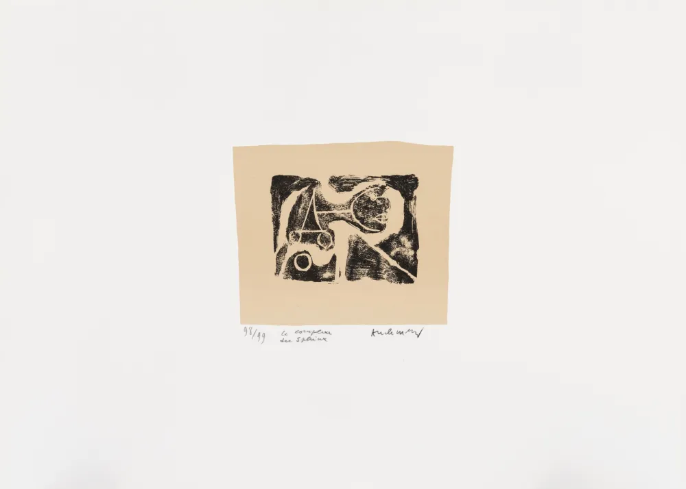 Lithograph Alechinsky - Expériences sans l'expérience 09
