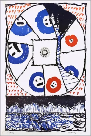 Lithograph Alechinsky - Fenêtre