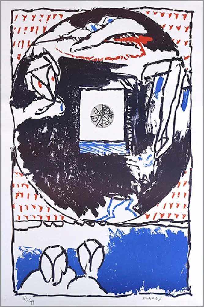 Lithograph Alechinsky - Fenêtre