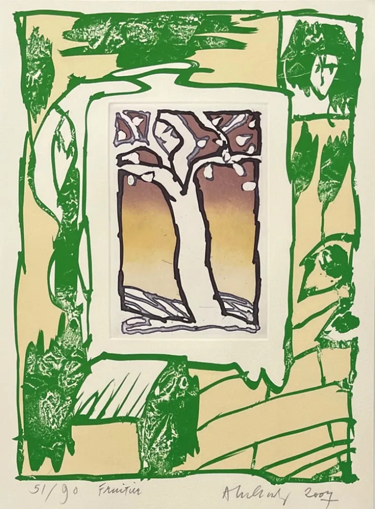 Etching Alechinsky - Fruitier