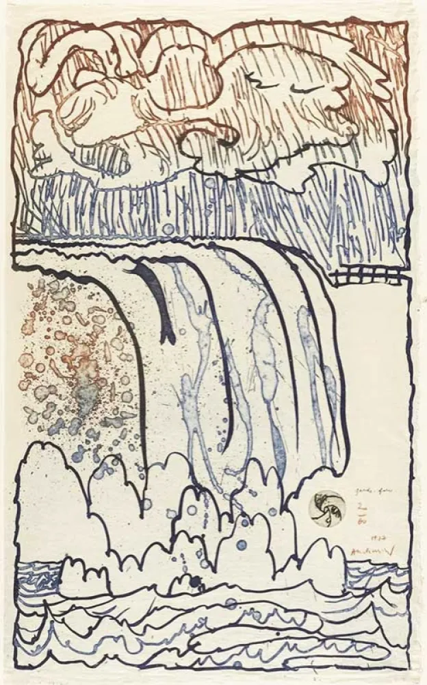 Etching Alechinsky - Garde Fou