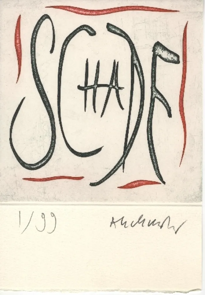 Etching Alechinsky - Gare d'Osnabruck