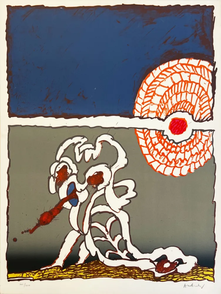 Lithograph Alechinsky - Gnome et Gnose