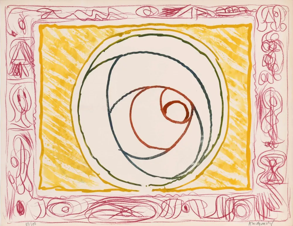 Engraving Alechinsky - Graffiti Sélénite