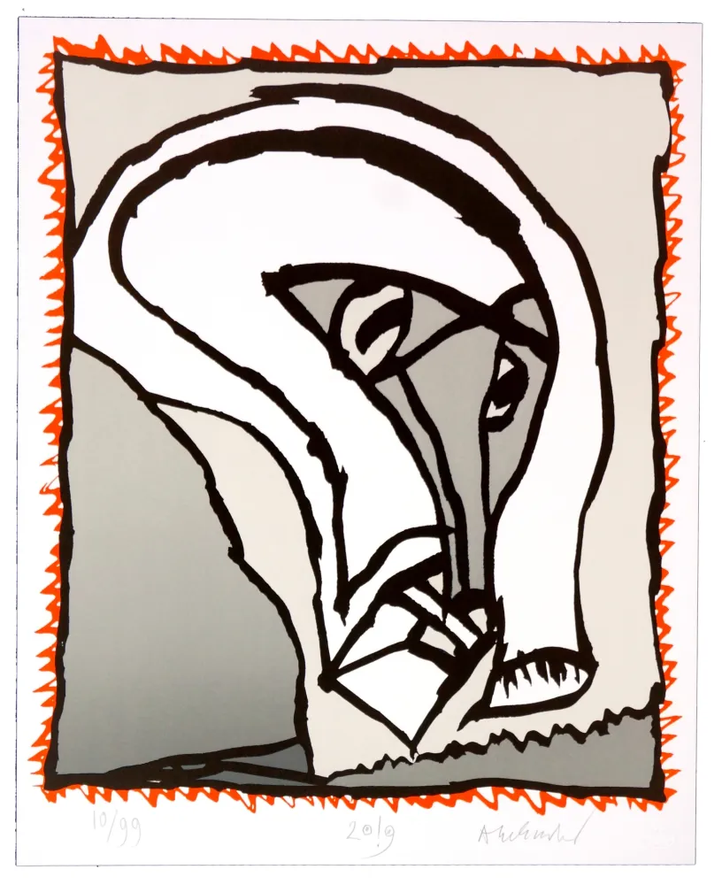 Lithograph Alechinsky - Griserie à minuit II