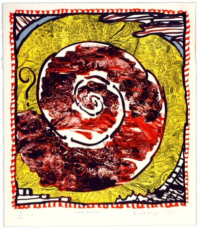 Lithograph Alechinsky - Haute provence