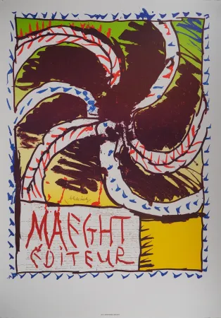 Lithograph Alechinsky - Hélice