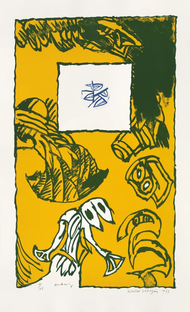 Lithograph Alechinsky - Herbes potagères