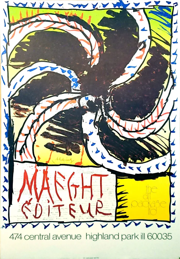 Lithograph Alechinsky - '' Highland park ''