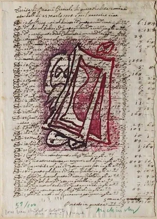 Etching Alechinsky - Hoirie