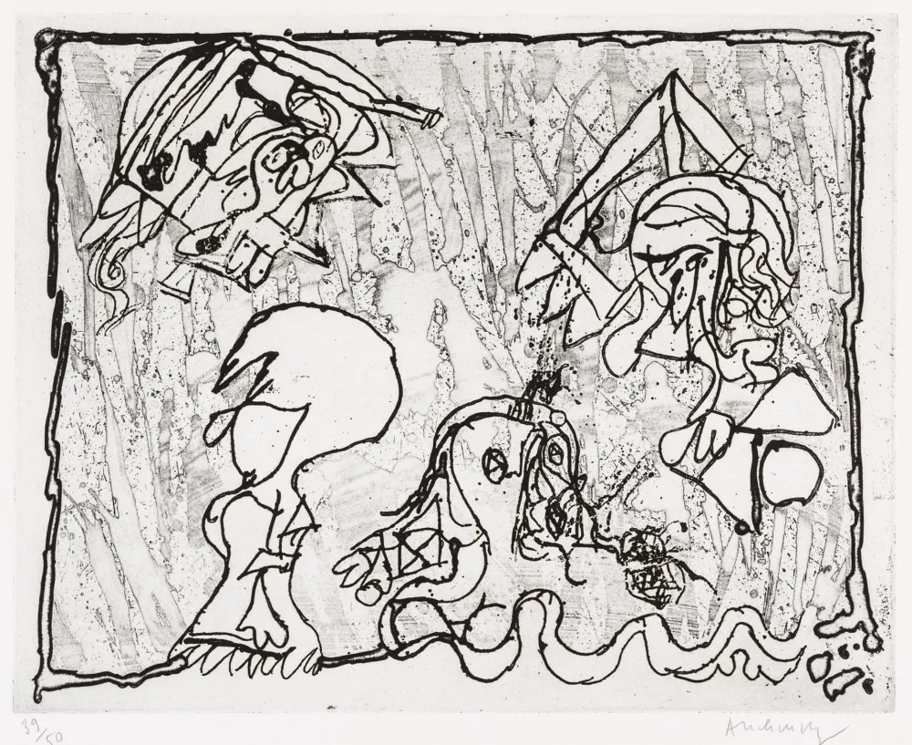 Engraving Alechinsky - Hôtel du Grand Miroir