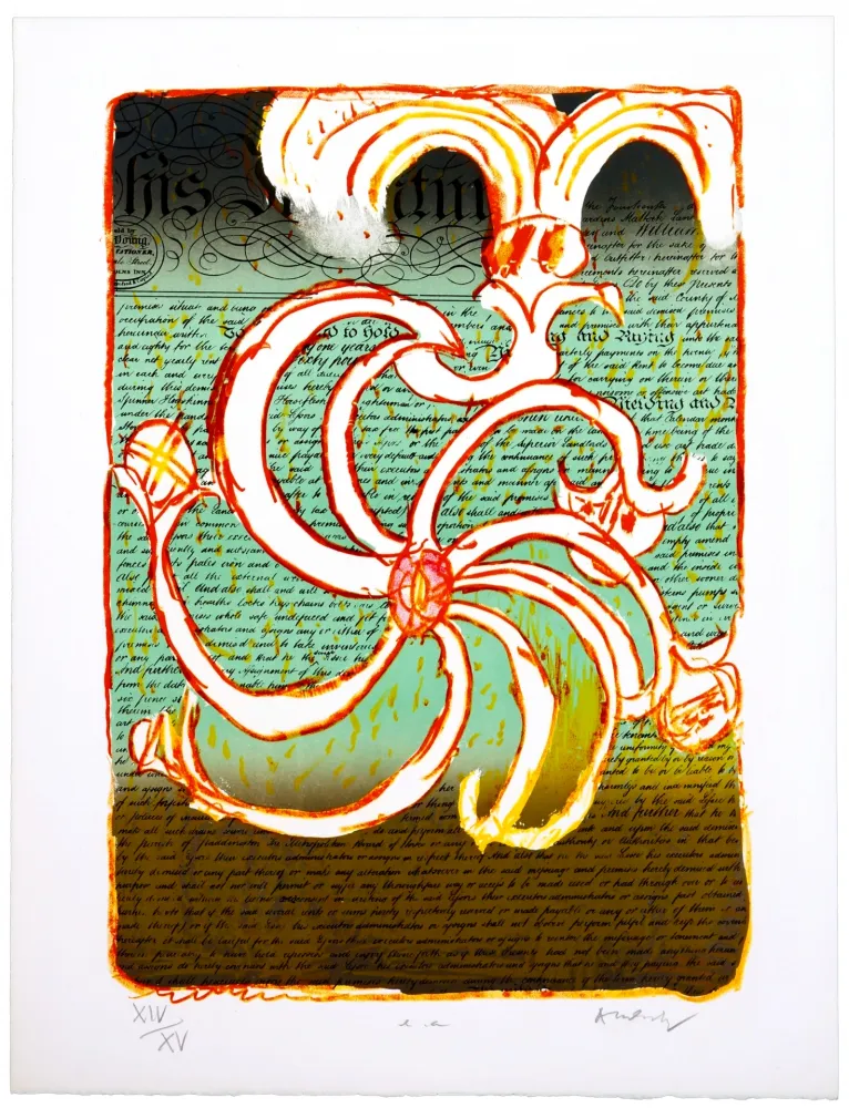 Lithograph Alechinsky - Identiture