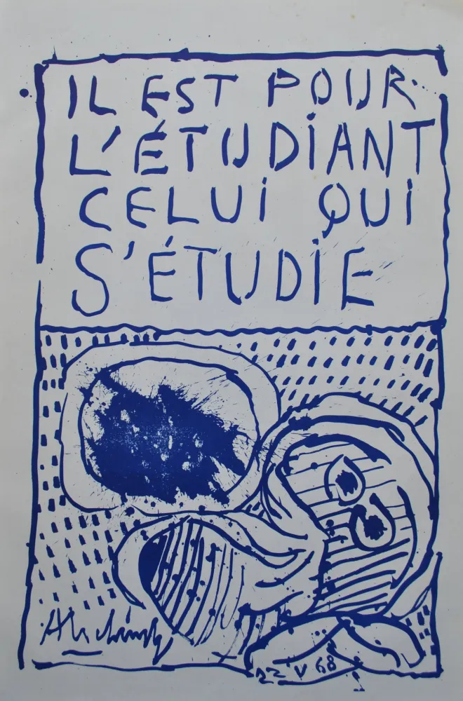 Illustrated Book Alechinsky - Il est pour l'étudiant celui qui s'étudi