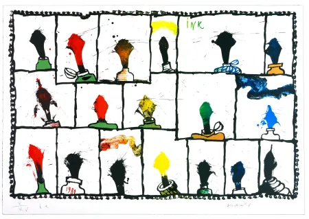 Lithograph Alechinsky - Ink