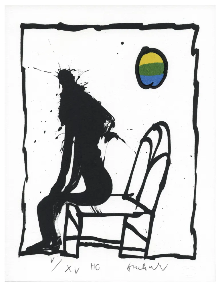 Lithograph Alechinsky - Je vous en prie, asseyez-vous I