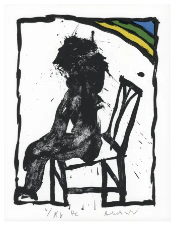 Lithograph Alechinsky - Je vous en prie, asseyez-vous II