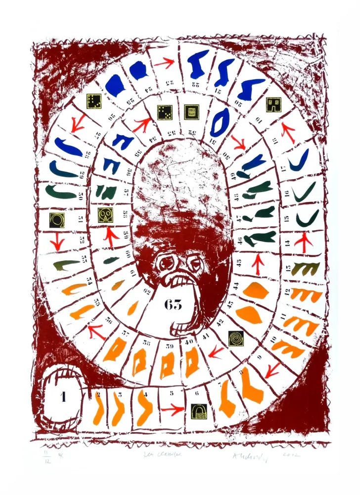 Lithograph Alechinsky - Jeu classique