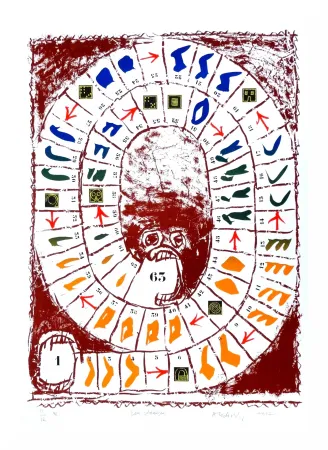 Lithograph Alechinsky - Jeu classique