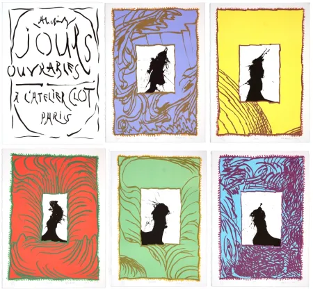 Lithograph Alechinsky - Jours Ouvrables (Complete portfolio)