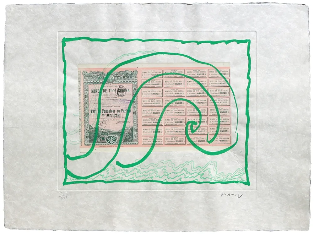 Engraving Alechinsky - Krach III.