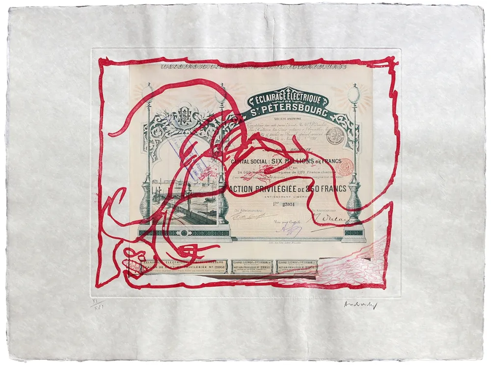 Engraving Alechinsky - Krach IV.