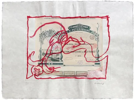 Engraving Alechinsky - Krach IV.