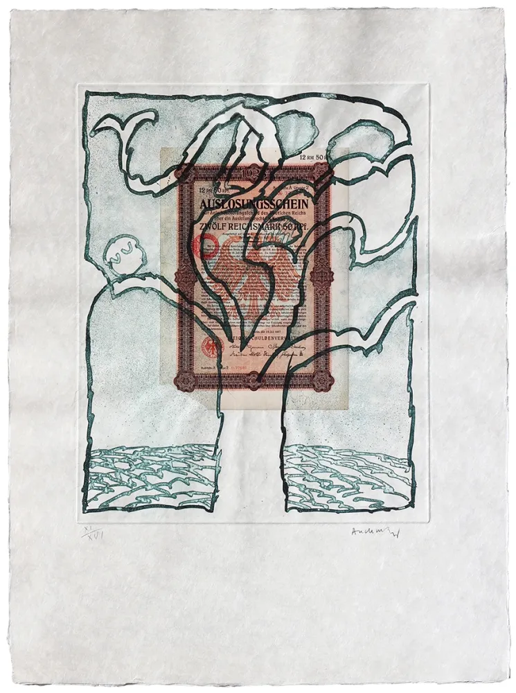 Engraving Alechinsky - Krach V.