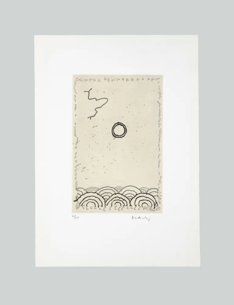 Etching And Aquatint Alechinsky - La Cerclitude 1