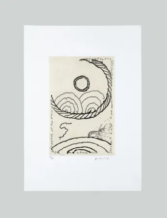 Etching And Aquatint Alechinsky - La Cerclitude 3