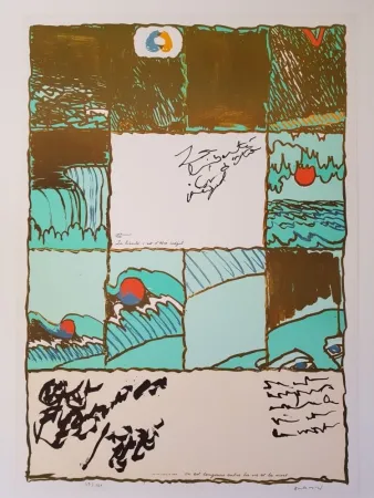 Lithograph Alechinsky - La liberté c'est d'être inégal 