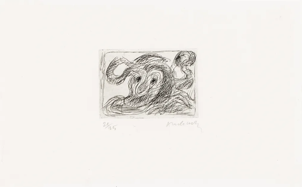 Engraving Alechinsky - La ligne seule 01