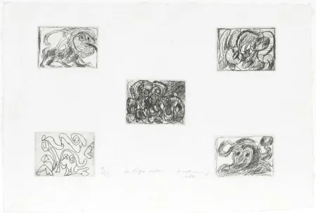 Engraving Alechinsky - La ligne seule