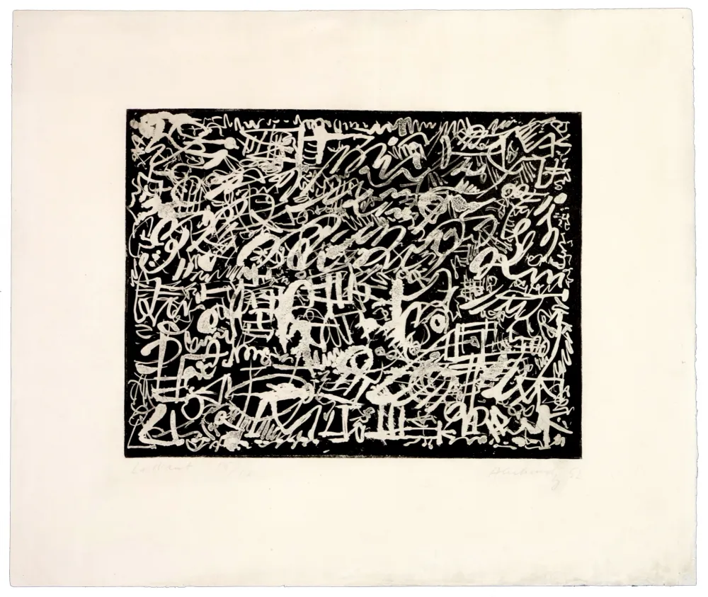 Engraving Alechinsky - La nuit