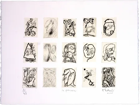 Etching Alechinsky - La Quinzaine