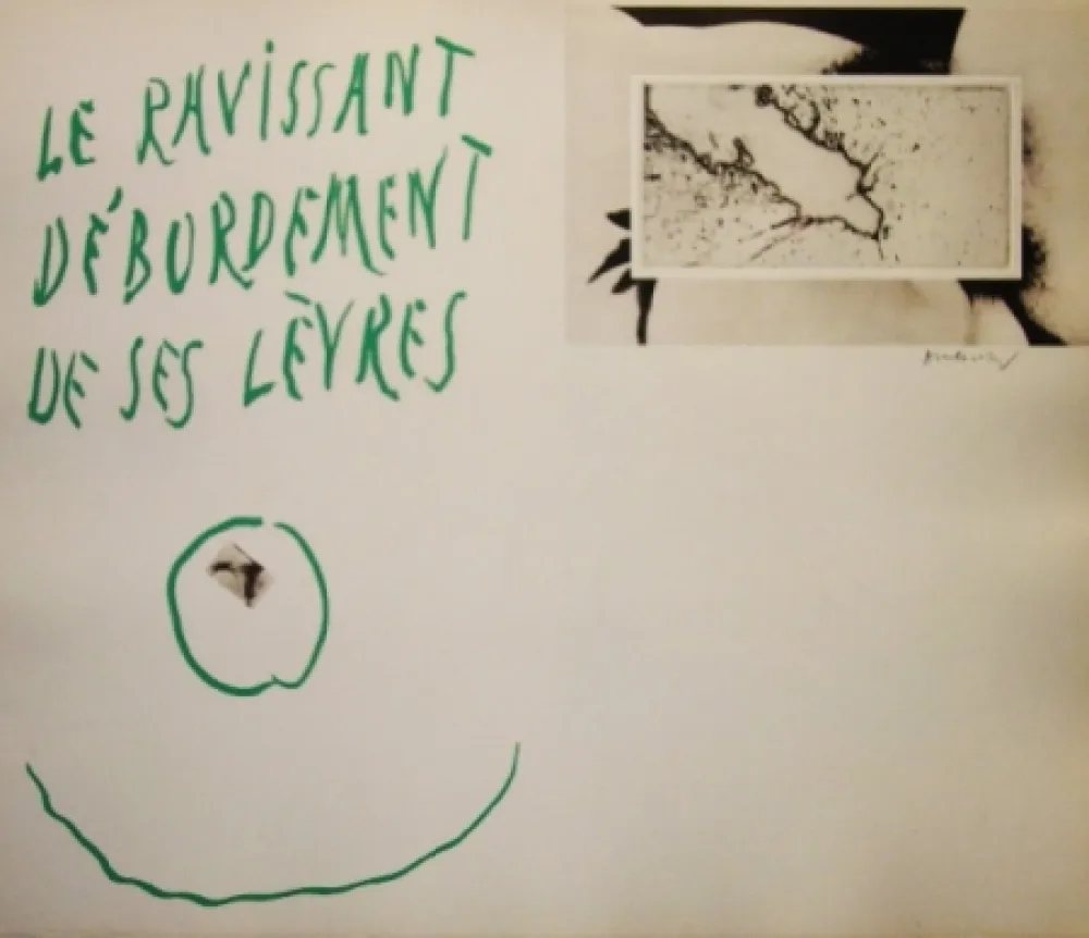 Etching And Aquatint Alechinsky - La ravissant débordement de ses lèvres