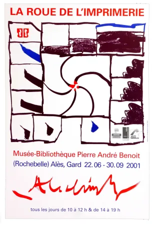 Poster Alechinsky - La Roue de l'imprimerie