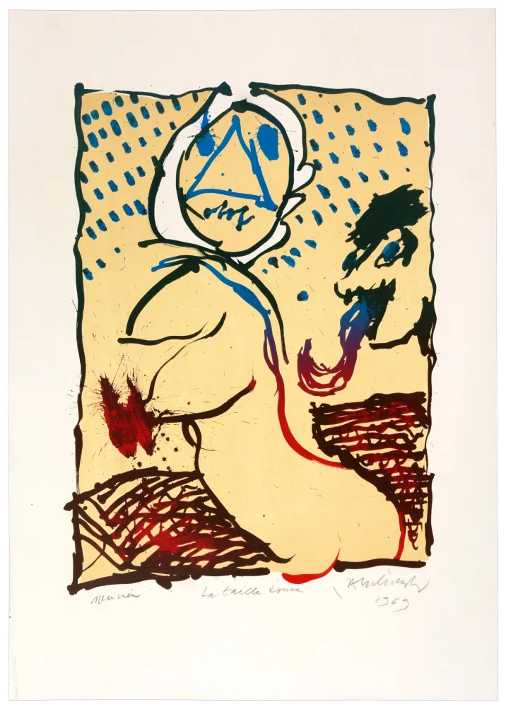 Lithograph Alechinsky - La taille-douce