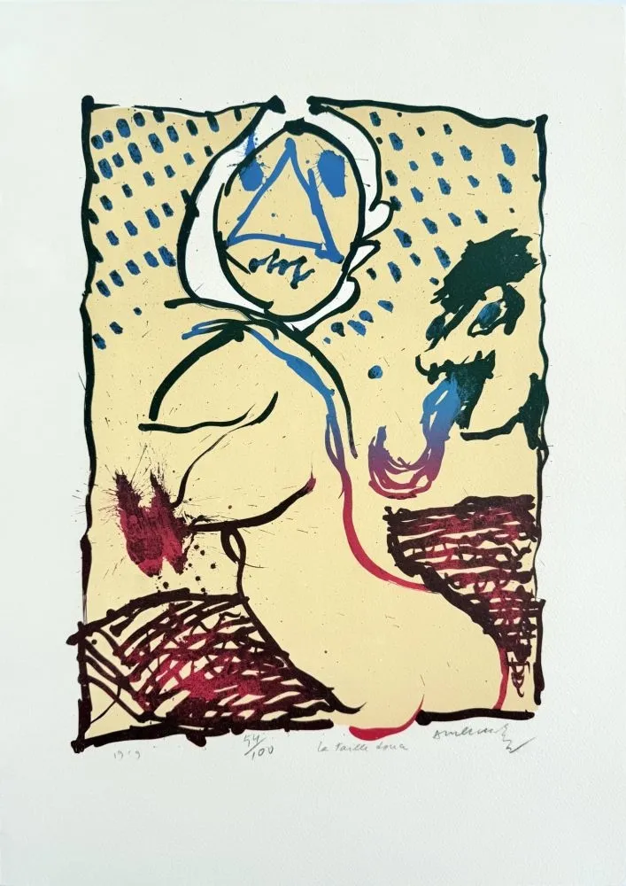 Lithograph Alechinsky - La taille douce