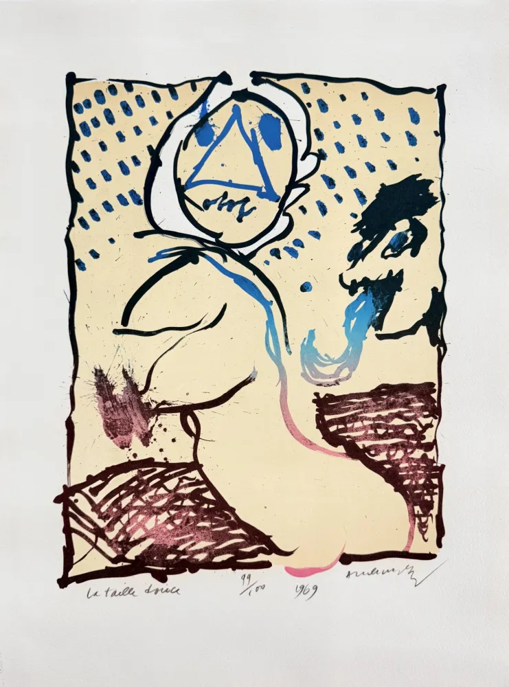 Lithograph Alechinsky - La taille douce