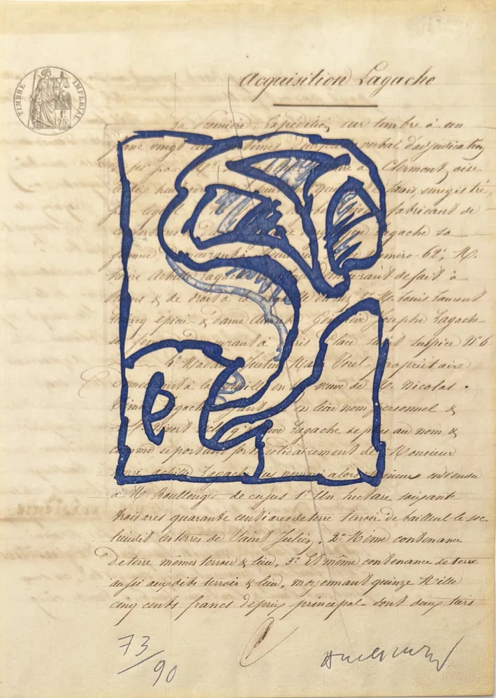 Etching Alechinsky - La vie comme elle tourne