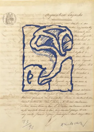 Etching Alechinsky - La vie comme elle tourne