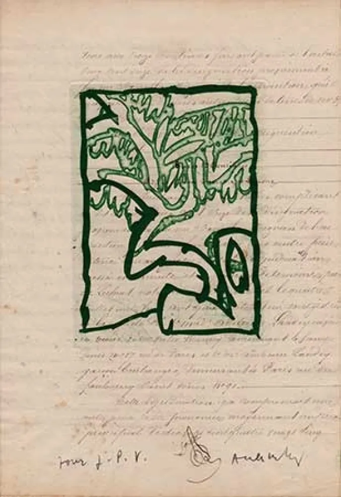 Etching Alechinsky - La vie comme elle tourne