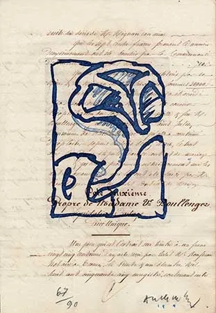 Etching Alechinsky - La vie comme elle tourne