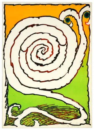 Lithograph Alechinsky - Labyrinthe d'Apparat I