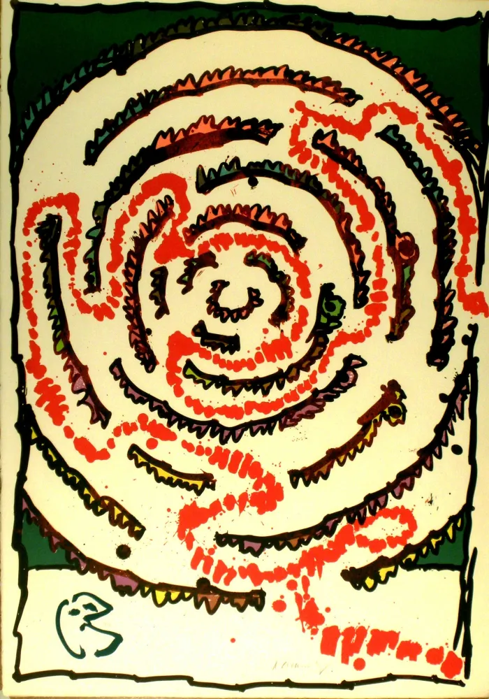 Lithograph Alechinsky - Labyrinthe d'apparat V