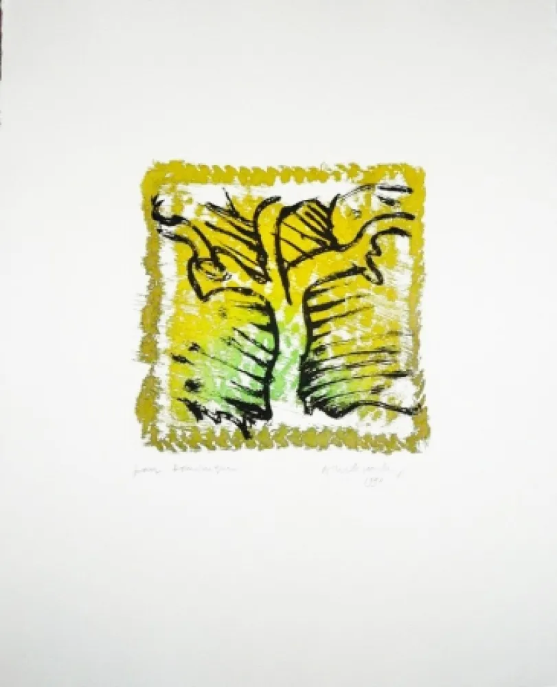 Etching Alechinsky - L'arbre vert