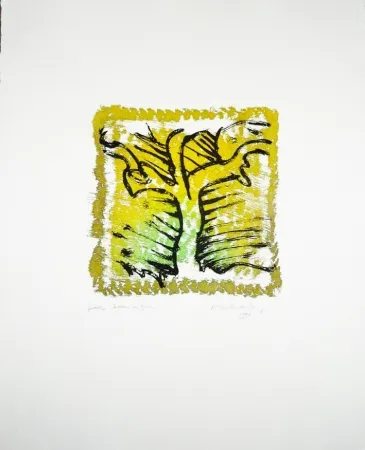 Etching Alechinsky - L'arbre vert