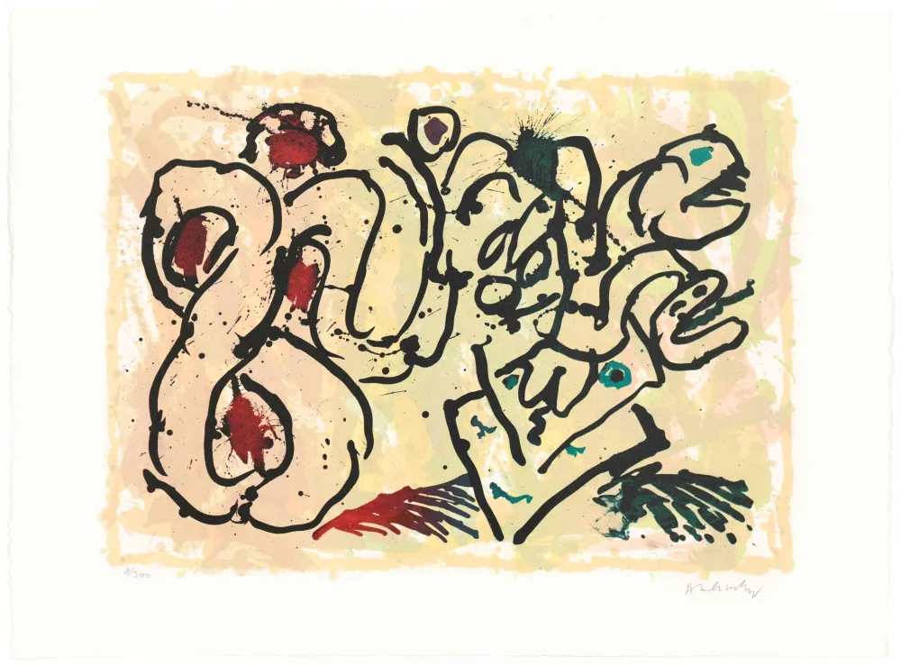 Lithograph Alechinsky - Le dénouement