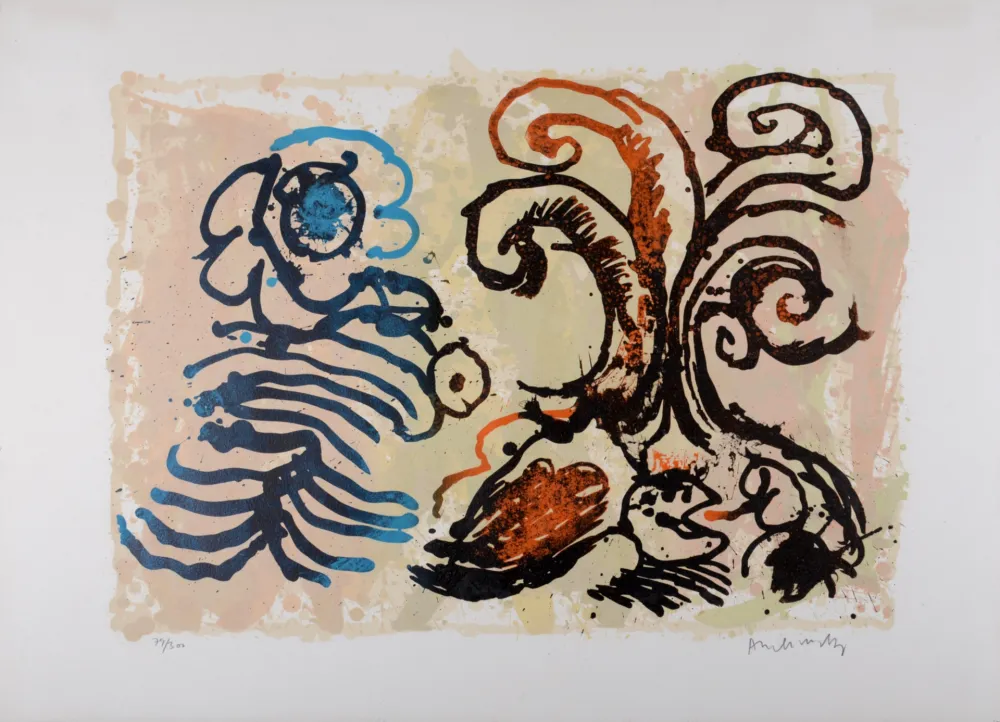 Lithograph Alechinsky - Le dénouement (B), 1967