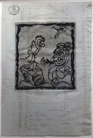 Engraving Alechinsky - Le dimanche du comptable